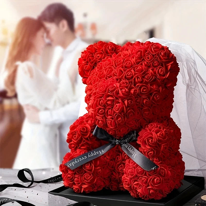 Lover ourson en Roses pour la Saint-Valentin