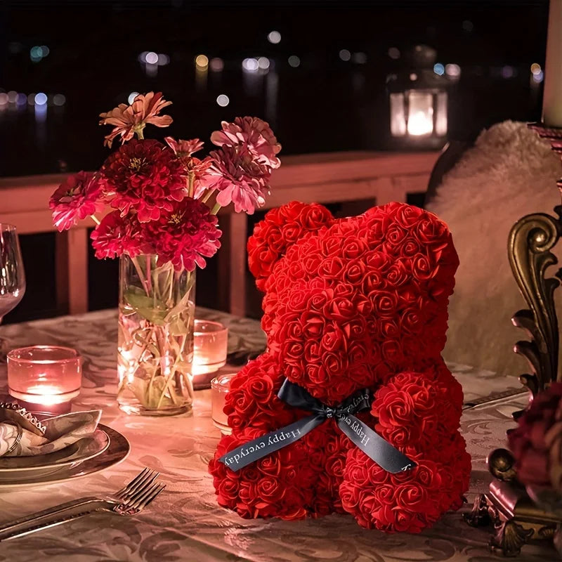 Lover ourson en Roses pour la Saint-Valentin
