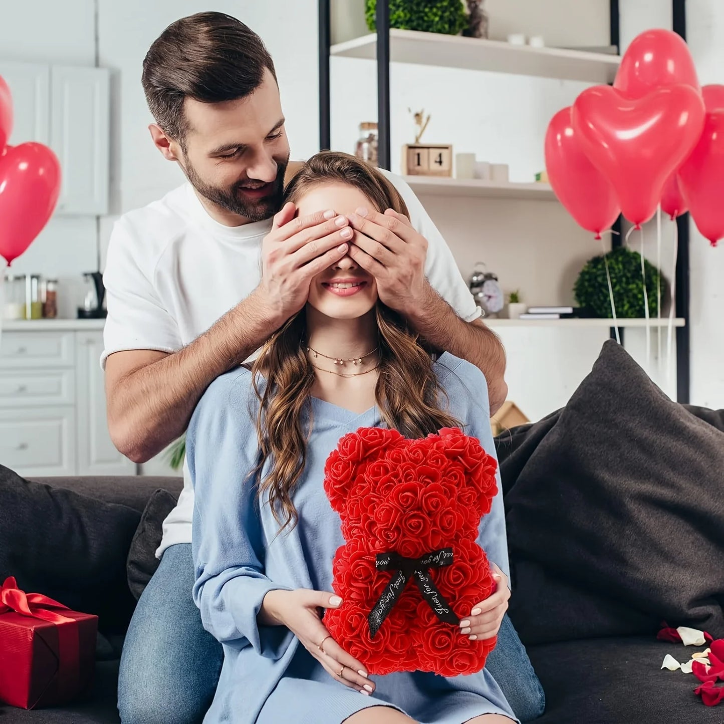 Lover ourson en Roses pour la Saint-Valentin