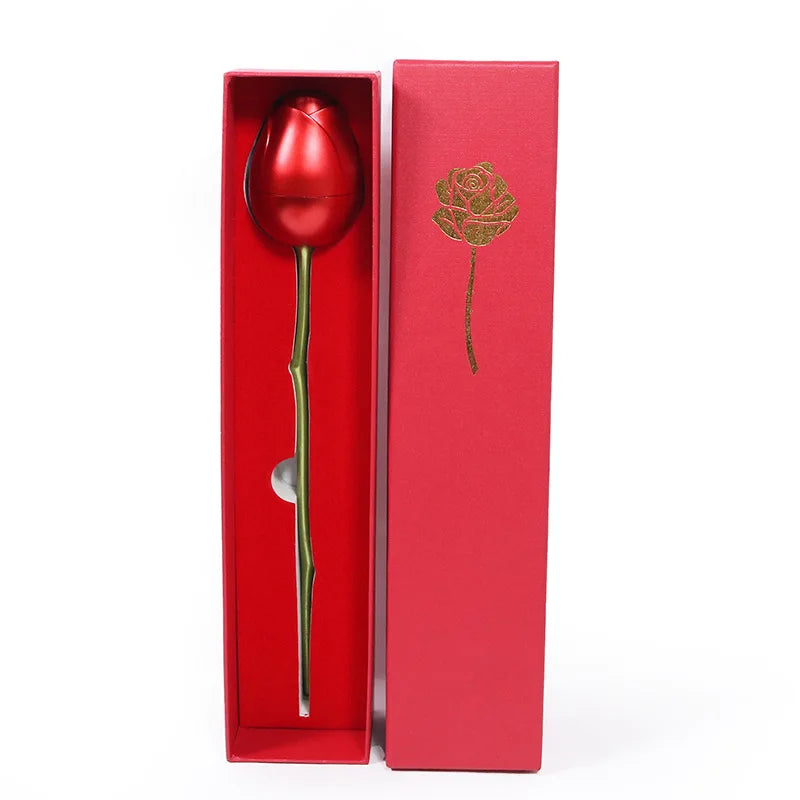Collier Pendentif Cœur Rouge avec Coffret Fleur