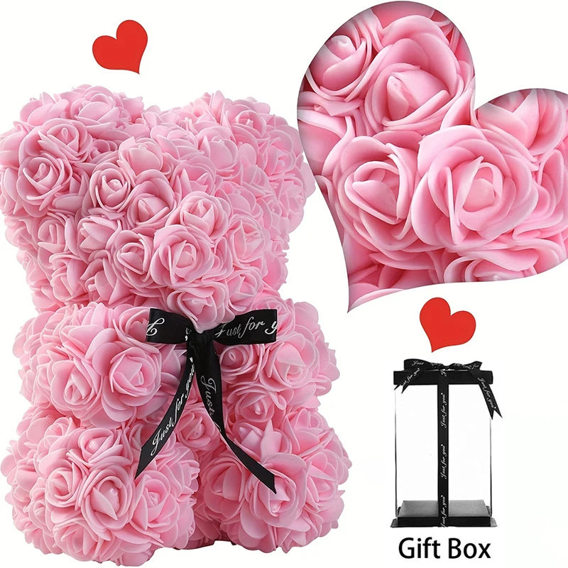 Lover ourson en Roses pour la Saint-Valentin