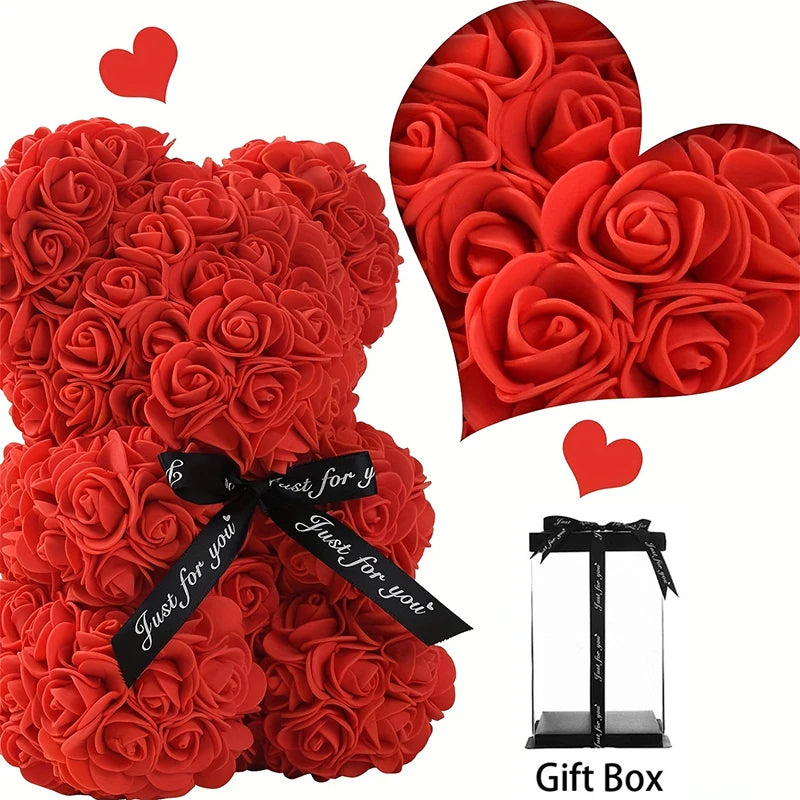 Lover ourson en Roses pour la Saint-Valentin