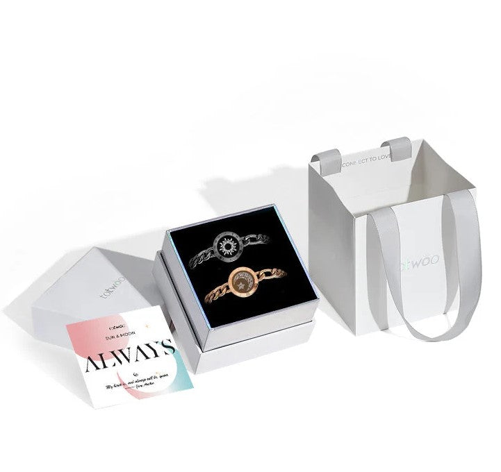 Ensemble de bracelets tactiles Soleil et Lune
