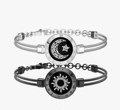 Ensemble de bracelets tactiles Soleil et Lune