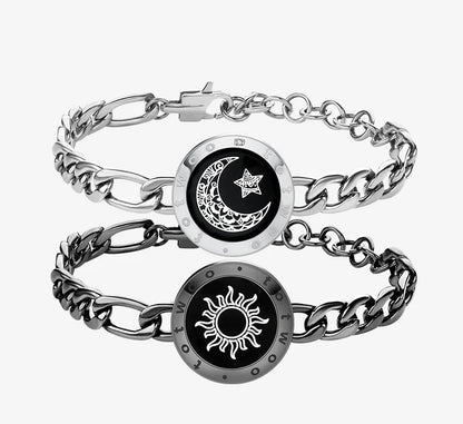 Ensemble de bracelets tactiles Soleil et Lune