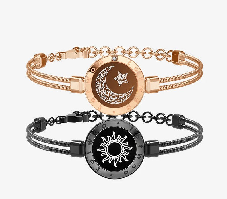 Ensemble de bracelets tactiles Soleil et Lune