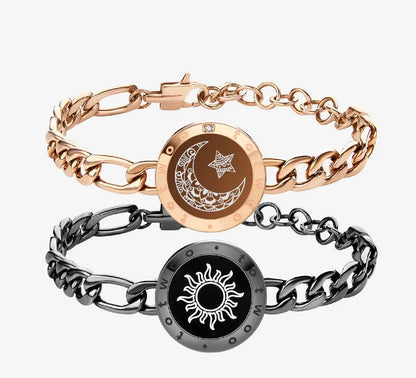 Ensemble de bracelets tactiles Soleil et Lune