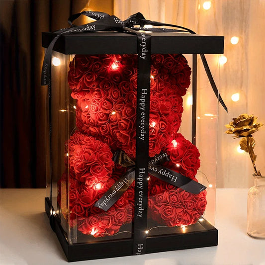 Lover ourson en Roses pour la Saint-Valentin
